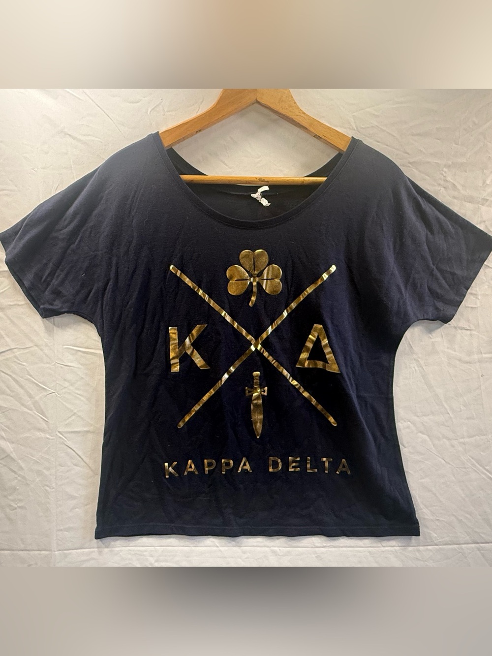 Women’s Black Kappa Delta T-shirt sz Medium